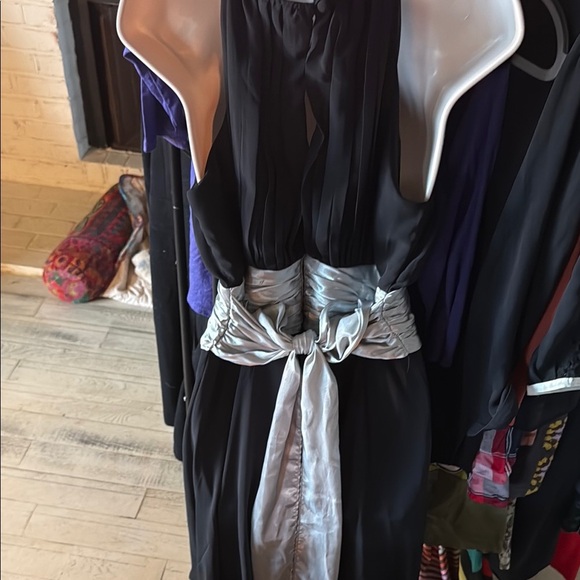 Scarlett Nite Black Dress with Silver Accents - Picture 3 of 3